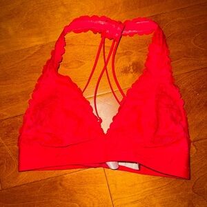 Victoria's Secret Fiery Red Lace Bralette